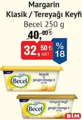 BECEL MARGARİN KLASİK/TEREYAĞI KEYFİ